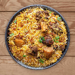 Mutton Biryani Half [ 2 Pieces]-Railofy